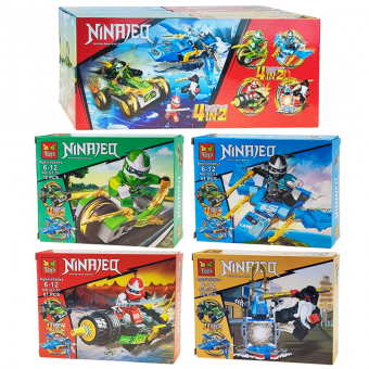 Купить Конструктор 8 в 1 "Ninja" №66051 оптом